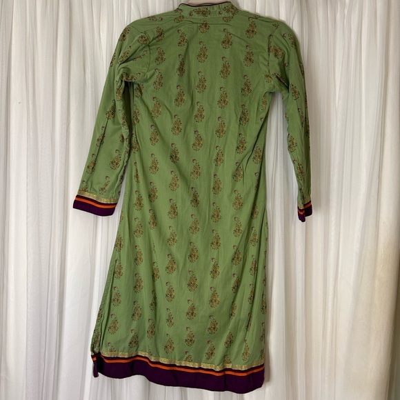 Mushrooms Designer Kids Printed Cambric Kurta -Pakistani and Indian Formal Wear - Picture 2 of 5